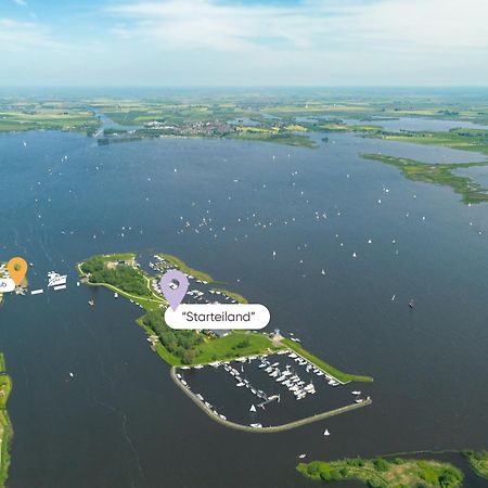Welcome In - Houseboat 'Elysium' Met Eigen Aanlegsteiger Sneek - Offingawier Exterior photo