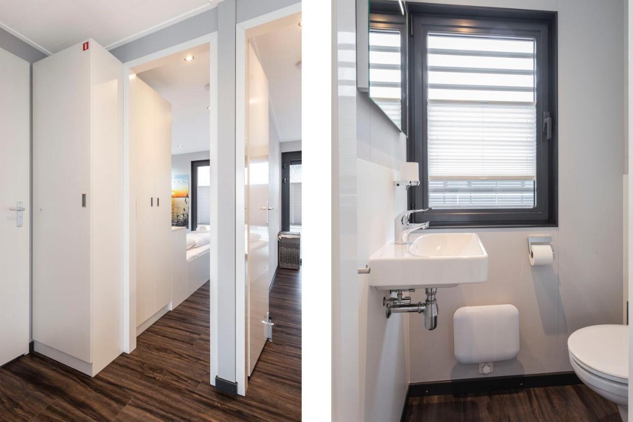 Welcome In - Houseboat 'Elysium' Met Eigen Aanlegsteiger Sneek - Offingawier Exterior photo